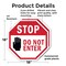 Signmission Stop Do Not Enter, 18 inch X 18 inch, Plastic Sign, 2PK OC-P-2PACK-18-46 - alternate 2