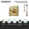 Kingston Brass Single-Handle Six-Way Diverter Valve with Square Trim Kit, Antique Brass KS4043CML - alternate 2