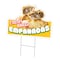 Signmission Fresh Baked Empanadas Die Cut Yard & Stake plastic window, 1824-Fresh Baked Empanadas C-DC-1824-DS-Fresh Baked Empanadas19 - alternate 1