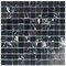 Apollo Tile Vigoro 12x12 Nero Marquina Marble Polished Black Mosaic Wall and Floor Tile, 5PK APLTRK8832A - alternate 1