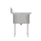Koolmore 42 in. 18-Gauge 2-Compartment Commercial Sink with Backsplash, Bowl dimensions 18''x24''x14'' KM-SB182414-N3 - alternate 2