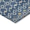 Homeroots 3' X 5' Navy Blue Ivory And Peach Geometric Washable Indoor Outdoor Area Rug 612202 - alternate 2