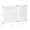 Martha Stewart Grayson Acrylic Wall Calendar & Notes Board Set W/ Marker & Mntng Hrdwr, Clear W/ Gold Print BR-ACS-284545-GD-2-CLRGLD-MS - alternate 3