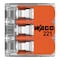 Wago Lever Wire Connector, 12 AWG Max, 3 Port, Transparent, Polycarbonate Insulation, 600 V, 32 A, 50 PK 221-413/K194-4045 - alternate 2