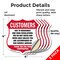 Signmission Restricted Area Shield Sign Customers Du, 4 inch X 4 inch, Vinyl Decal, 5PK SHI-D-5PACK-4-458 - alternate 2