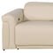 Homeroots 126" Beige Top Grain Leather Reclining Metal USB Sofa 720363 - alternate 4