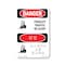 Signmission Safety Sign, OSHA Danger, 10" Height, Forklift Traffic Be Alert Bilingual, D-VK-1265 OS-DS-D-710-VK-1265 - alternate 1