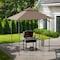 Sunjoy 8ft x 5ft Double Roof Beige Pop up Grill Gazebo with Portable Bag and Remote Control Light A103006110 - alternate 1