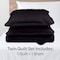Lavish Home 2-Piece Twin Quilt Set Bedspread & Pillow Sham with Embossed Diamond Pattern Lightweight Quilt Set 66-001-TBL - alternate 2