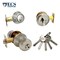 Ecs Hardware Durable Combo Lockset w/ Single Knob & Deadbolt, Entrance, Satin Nickle, Grade 3 KW1 ECSH-37805-SN-KW1 - alternate 2