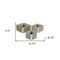 Homeroots Set of Three Brown Solid Wood And Metal Crate, 3PK 487704 - alternate 2