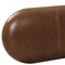 Homeroots 48in Brown Genuine Leather and Solid Wood Upholstered Bench 694828 - alternate 2