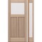 Doornmore CRF-P2G1, 51.5" x 82" ( 36" Door + 12" Side) Left Hand, Mahogany Top View Exterior Door CRF-P2G1-SW-3680-G101-SL_1-1_LI - alternate 1