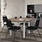 Regency Round Kee Breakroom Table W/ 4 Restaurant Stack Chairs, 48 in W, 48 in L, Noble Oak TB48RNDNOBPCM29BK - alternate 2