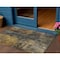 Homeroots 3' X 5' Gray Brown And Gold Abstract Washable Indoor Outdoor Area Rug 606062 - alternate 1