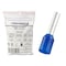Kable Kontrol Wire Ferrules, Nylon Insulated, Single, 14 AWG, Pin Size 10 mm, Blue, 500 Pcs, 500PK WFS-14-BL-500 - alternate 1