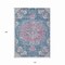 Homeroots 10' X 14' Blue Floral Medallion Washable Indoor Outdoor Area Rug 607847 - alternate 4