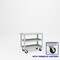 Pucel Heavy Duty Shop Truck, 36 in W x 18 in D x 33.5 in H, Three Shelves, Push Handle, Black 1836-DT-3P - alternate 1