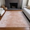 Homeroots 8' X 10' Terra Cotta Salmon And Copper Abstract Washable Indoor Outdoor Area Rug 582455 - alternate 2
