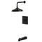 Kingston Brass Single-Handle Pressure Balanced Tub and Shower Faucet, Matte Black KB6140AX - alternate 1