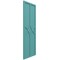 Ekena Millwork True Fit PVC Cedar Park Fixed Mount Shutters, Pure Turquoise, 18W x 52H, PR TFP001CP18X052PT - alternate 2