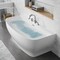 Anzzi Freestanding Tub, 64.9 in L, 30.7 in W, Polished Chrome, Acrylic, Center FT-AZ112-473CH - alternate 2