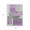 Homeroots 10' X 14' Purple And Gray Abstract Washable Indoor Outdoor Area Rug 632184 - alternate 1