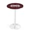 Holland Bar Stool Co 36" Chrome Mississippi State Pub Table, 36" dia. Top L214C3636MssStU - alternate 1