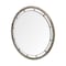 Homeroots 46" Brown Round Wood Framed Accent Mirror 376394 - alternate 2