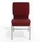 Flash Furniture Burgundy Fabric Church Chair, PK4 4-XU-CH-60096-BY-SILV-BAS-GG - alternate 2