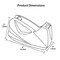 Acrimet Tape Dispenser, 1 in Tape Core Dia., Plastic, Stainless Steel, Pink 270.9 - alternate 2