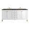 James Martin Vanities Chicago 72" Double Vanity, Glossy White, w/ 3 CM Phantome Eclos Top 503-V72-GW-3PHT - alternate 1