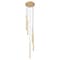Z-Lite Forest 5 Light Chandelier, Modern Gold, 12 In W x 23.75 In H 919MP24-5R-MGLD-LED - alternate 1