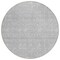 Homeroots 8' Silver Gray And Ivory Round Floral Washable Indoor Outdoor Area Rug 582376 - alternate 3