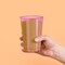 Smarty Had A Party 12 oz. Clear Pink Disposable Plastic Party Cups, 240PK 512C-P-CASE - alternate 1