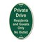 Signmission Private Drive Residents And Guests Only No Ou, 12 In X 18 In Architectural, Heavy Gauge Aluminum A-OV-G-1218-9929 - alternate 1