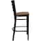 Flash Furniture Restaurant Stool, Ladder Back, Chy Seat XU-DG697BLAD-BAR-CHYW-GG - alternate 2