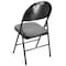 Elama 4 Piece Metal Folding Chair with Padded Seats and Top Handle in Gray ELM-J0326-G - alternate 2