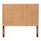 Bali & Pari Lesia Bohemian Natural Rattan and Mahogany Wood Queen Size Headboard 251-13906-ZORO - alternate 2