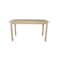Homeroots 60" Natural Solid Wood Dining Table 548926 - alternate 1