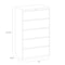 Hirsh 36 in W 5 Drawer Lateral File Cabinet, Putty, A4/Legal/Letter 17638 - alternate 3