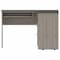 Homeroots 47" Light Gray L Shape Computer Desk With Two Drawers 403822 - alternate 2