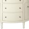 Homeroots 41in White Solid Wood Five Drawer Sideboard with Two Doors 389788 - alternate 2
