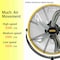 Edendirect 20 in. 3 Speeds High Velocity Pedestal Fan in Yellow with Powerful 1/5 Motor IR-FANPD20A - alternate 2