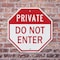 Signmission Private Do Not Enter, 6 Inch X 6 Inch, Plastic Sign OC-P-6-137 - alternate 2