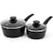 Oster Connelly 7 Piece Textured Nonstick Aluminum Cookware Set in Black 141068.07RR - alternate 2