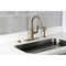 Kingston Brass Single-Handle Kitchen Faucet with Brass Side Sprayer, Antique Brass KS2433KL - alternate 2