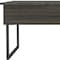 Homeroots 41" Espresso And Black Wood And Metal Lift Top Coffee Table With Shelf 535053 - alternate 2