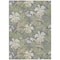 Homeroots 8' X 10' Gray Beige And Olive Green Botanical Leaves Washable Indoor Outdoor Area Rug 618403 - alternate 2