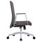 Leisuremod Aleen Office Chair in Upholstered Leather and Iron Frame with Swivel and Tilt, Grey AO19GRL - alternate 2